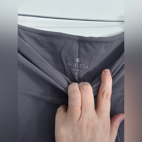 Athleta Charcoal Grey High-Rise Performance Leggings Size S Sleek & Sculpting - Picture 5 of 7